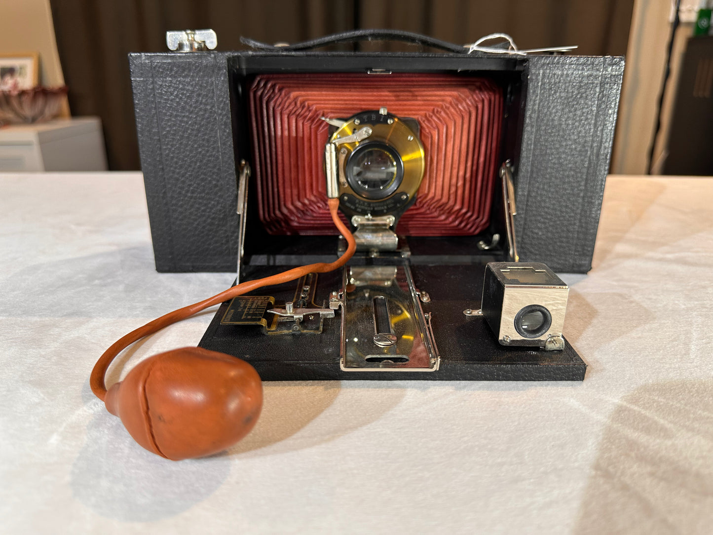 Kodak No. 3A Model A Folding Brownie Camera red Bellows