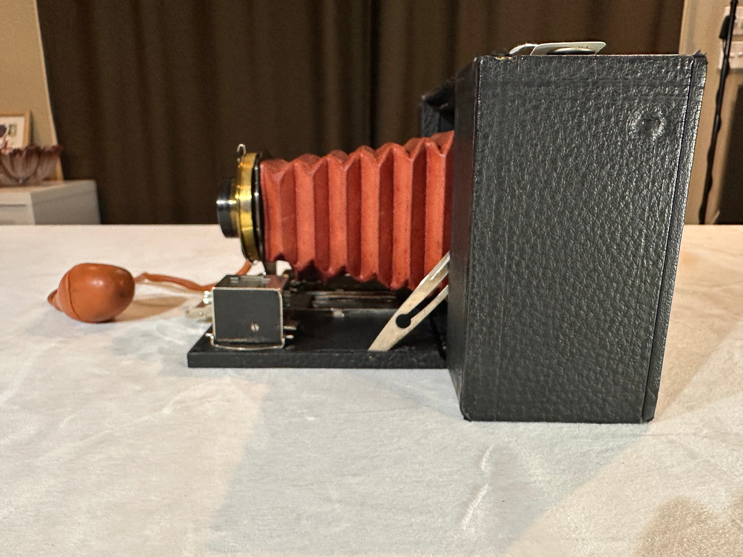 Kodak No. 3A Model A Folding Brownie Camera red Bellows
