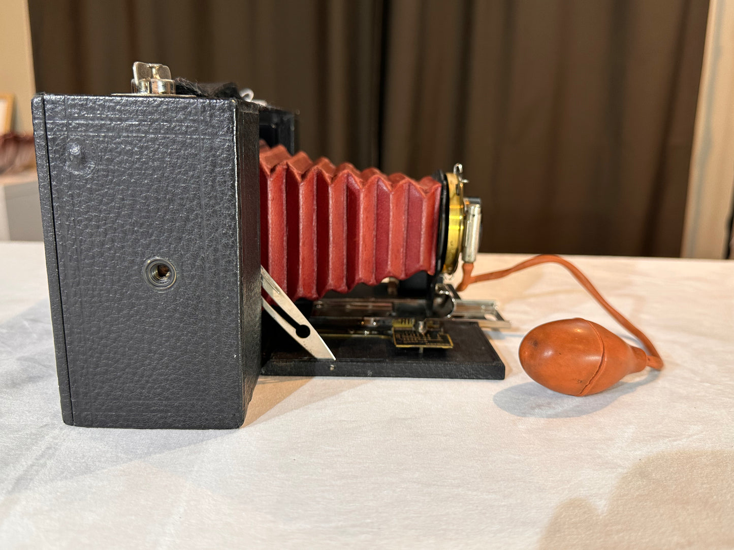 Kodak No. 3A Model A Folding Brownie Camera red Bellows