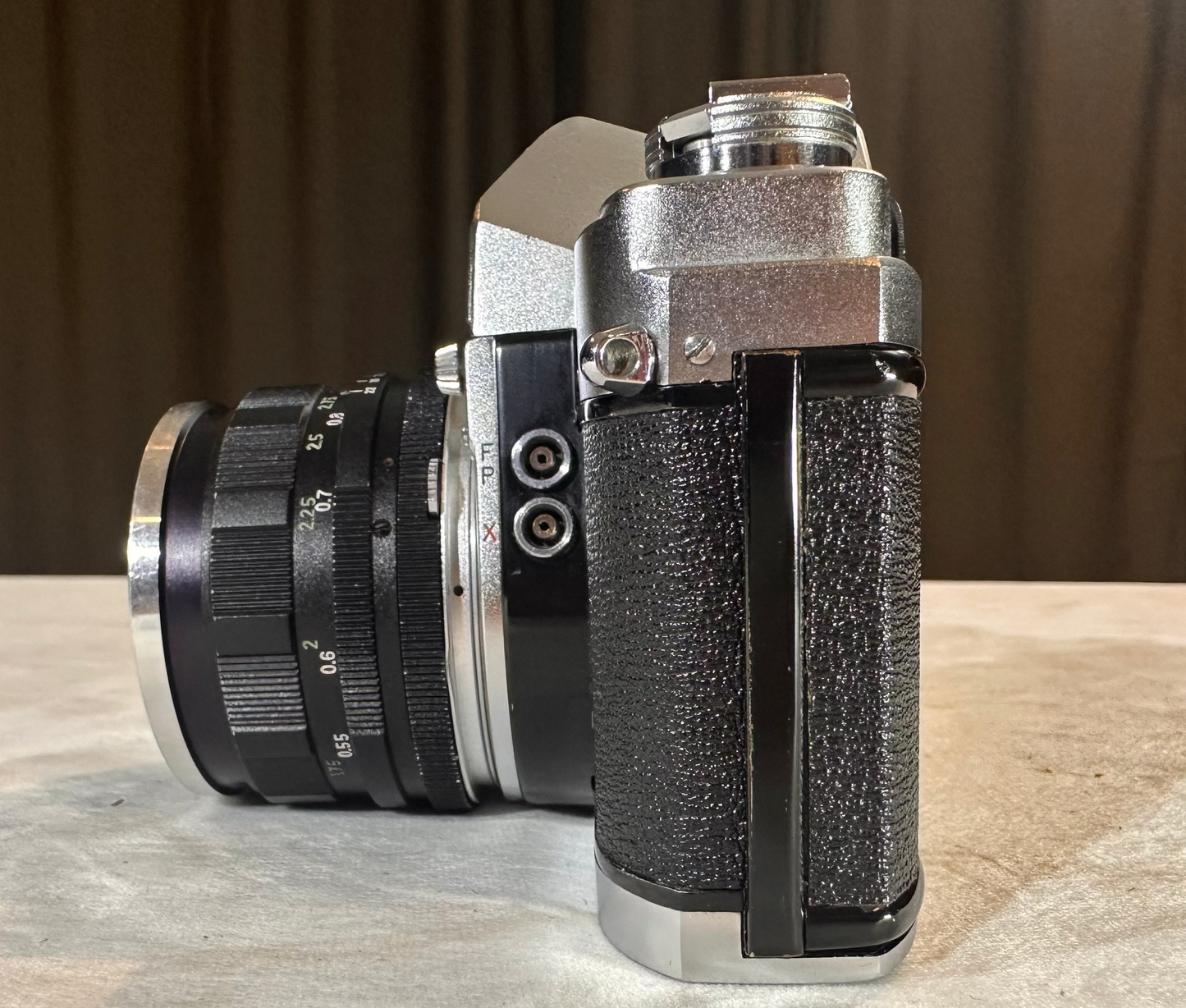 Minolta SR-2 35mm SLR Film Camera w/ Rokkor PF 55mm f/1.8 Lens – WORKING – RARE VINTAGE