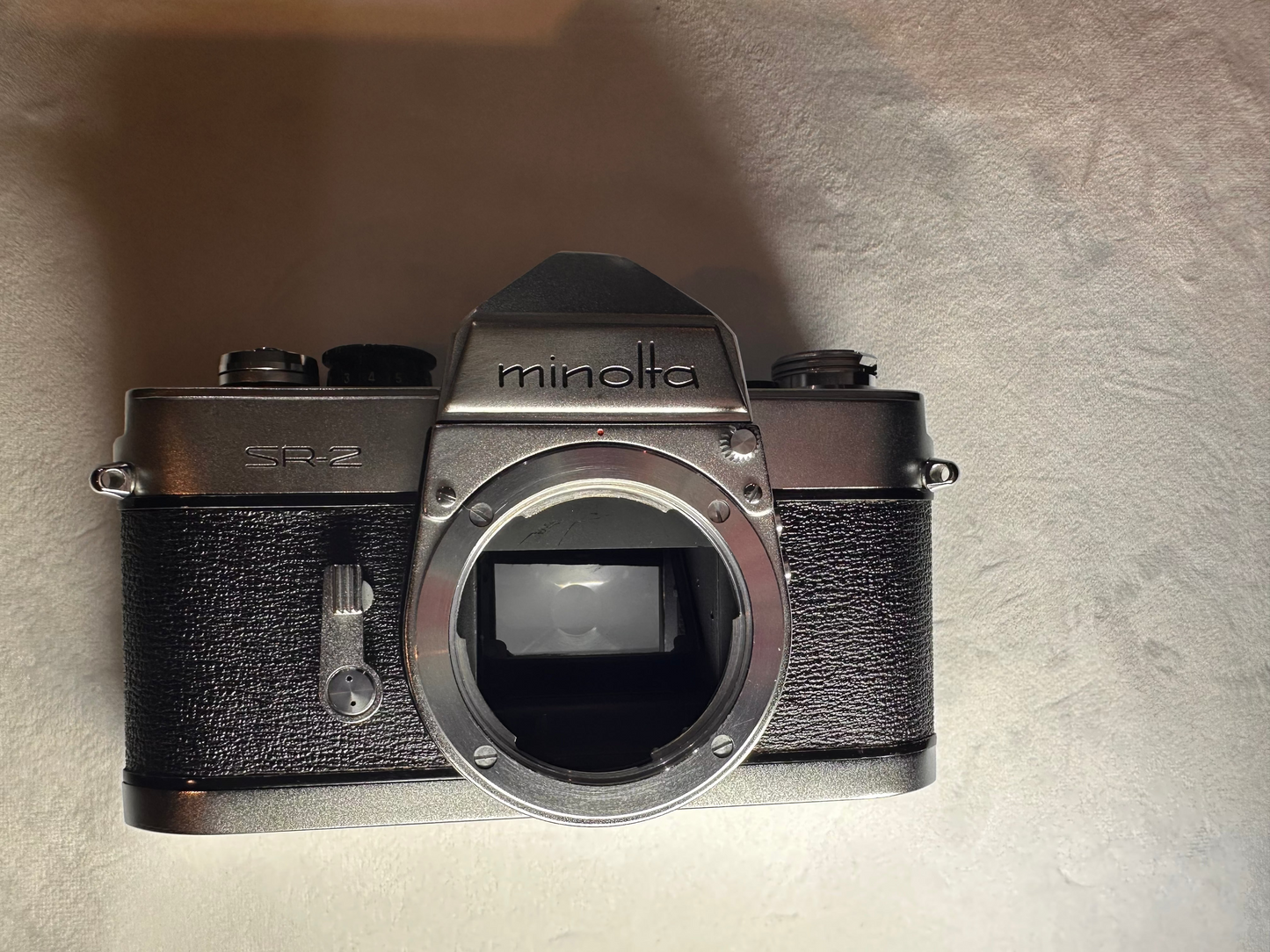 Minolta SR-2 35mm SLR Film Camera w/ Rokkor PF 55mm f/1.8 Lens – WORKING – RARE VINTAGE