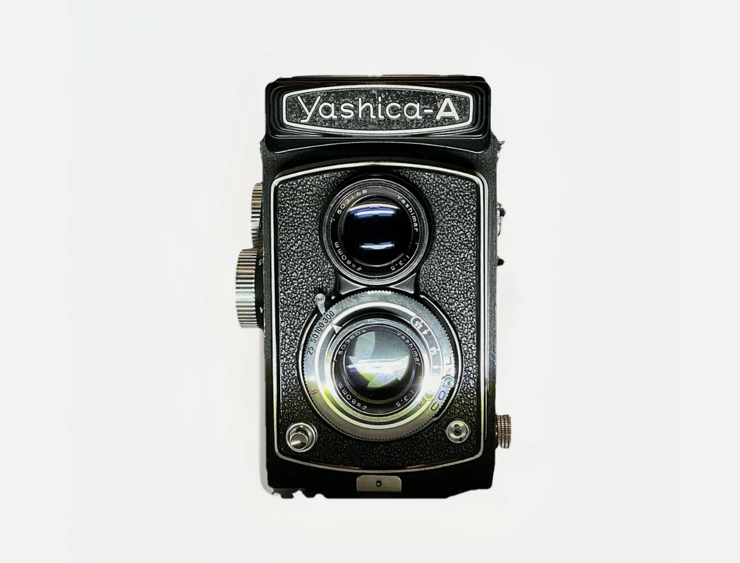 Yashica A 6x6 black Film Camera yashimar 80mm F/3.5 Lens with Case T techchoice14