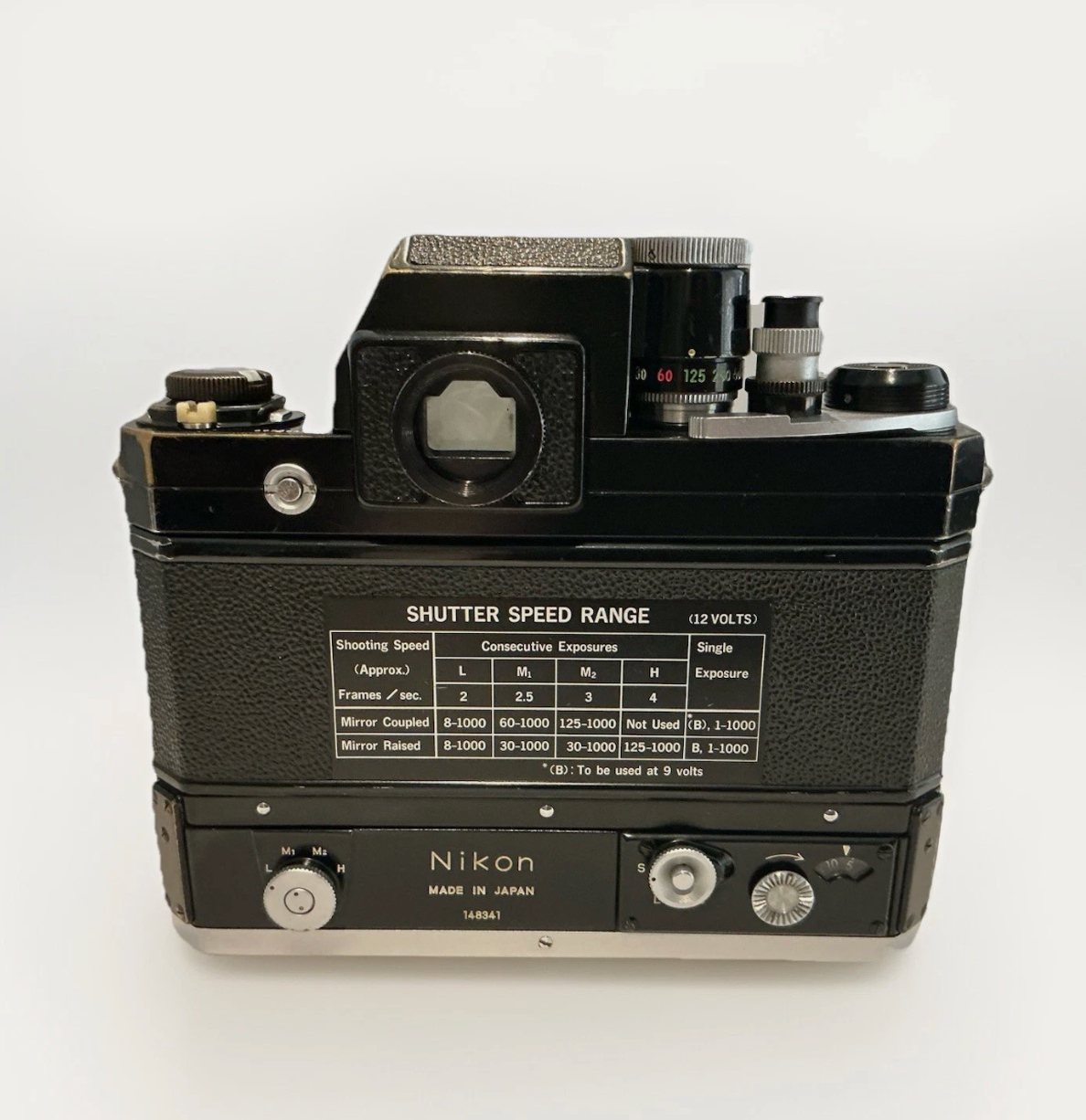 Nikon F Photomic Film Camera, 50mm f/1.4 Nikkor-S Lens & Motor Winder