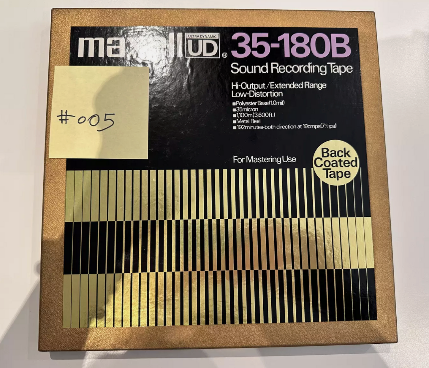 Maxell UD 35-180B 10.5inch Reel to Reel Metal tape